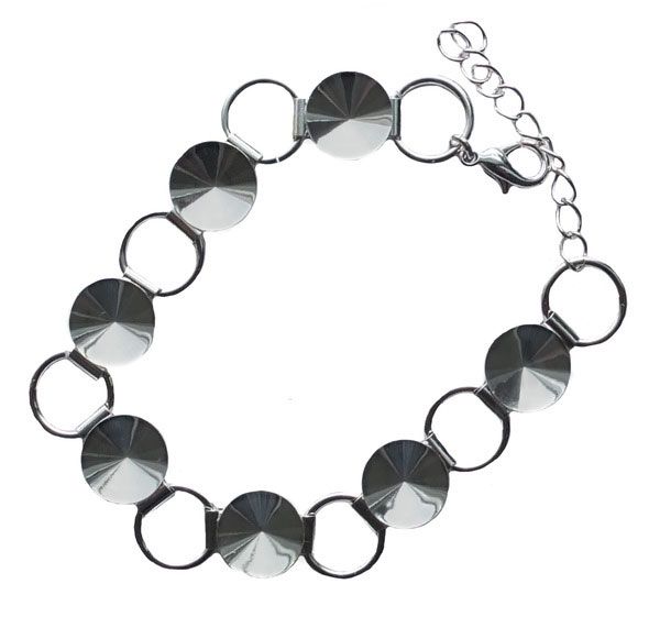 Основа под браслет 1122 12 мм родий SWK0471