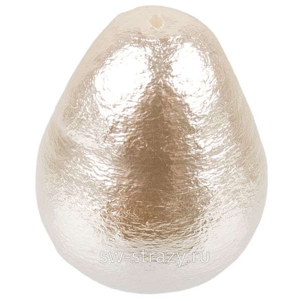 Жемчуг хлопковый капля 15х20 мм белый