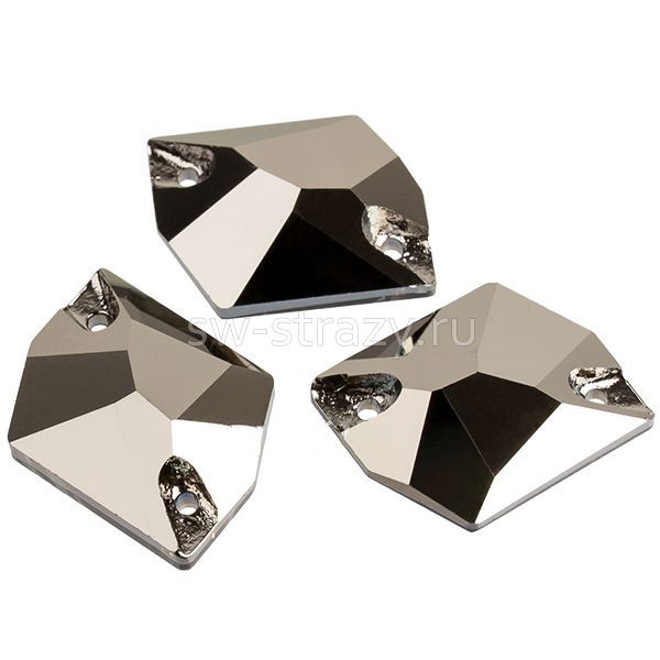 YHB 3570 13*17 mm Crystal Jet Metallic