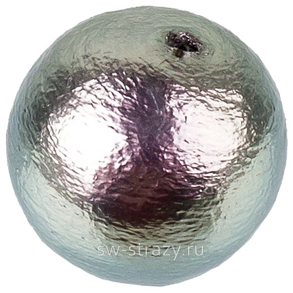 Жемчуг хлопковый 14 мм насыщенный серый