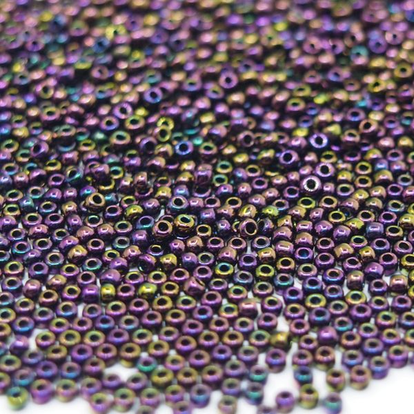 Бисер круглый 11/0 #0085 Металлизированный, багровый ирис