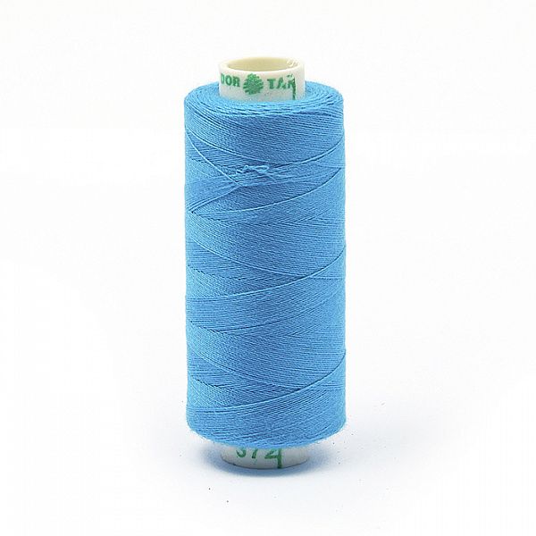 Нитки бытовые Dor Tak 40\2 цв. 372 бирюзовый 366м 100% п\э